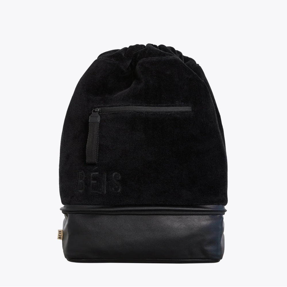 BEIS The Terry Backpack Cooler in Black